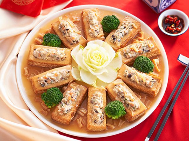 Steamed Stuffed Tofu with Dried Scallop Gravy4 (1)