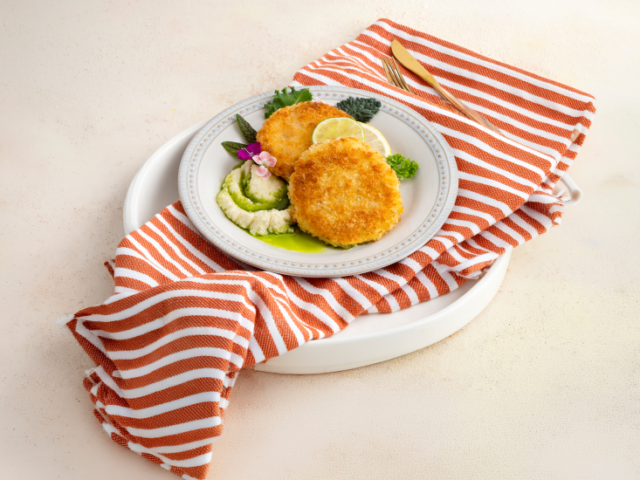 Fish Patties with Cauliflower Puréed & Spinach Oil0 (0)